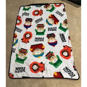 South Park 8 Bit Print Throw Blanket Sherpa Back Comedy Central Adult Cartoons